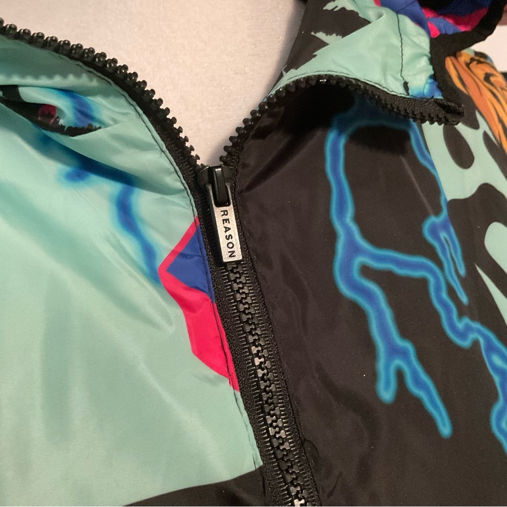Reason Smilez Allover Print AOP Half-Zip Anorak - Picture 6 of 8